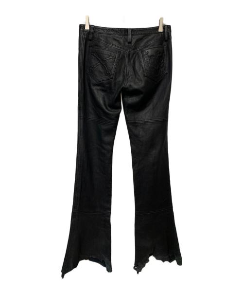 Roen（ロエン）Roen (ロエン) レースアップフレアパンツ ブラック サイズ:46の古着・服飾アイテム