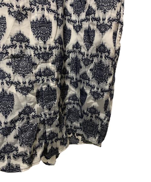 ZUCCA（ズッカ）ZUCCA (ズッカ) S カットジャガード / ワンピース ネイビー×ホワイト サイズ:M 未使用品の古着・服飾アイテム