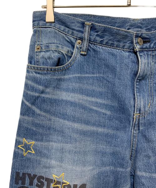 Hysteric Glamour（ヒステリックグラマー）Hysteric Glamour (ヒステリックグラマー) WOMAN BANANA ワイドデニムパンツ インディゴ サイズ:28inchの古着・服飾アイテム