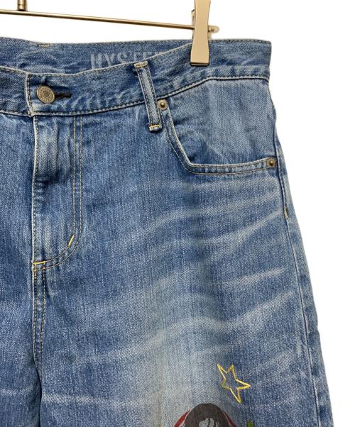 Hysteric Glamour（ヒステリックグラマー）Hysteric Glamour (ヒステリックグラマー) WOMAN BANANA ワイドデニムパンツ インディゴ サイズ:28inchの古着・服飾アイテム