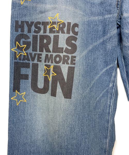 Hysteric Glamour（ヒステリックグラマー）Hysteric Glamour (ヒステリックグラマー) WOMAN BANANA ワイドデニムパンツ インディゴ サイズ:28inchの古着・服飾アイテム