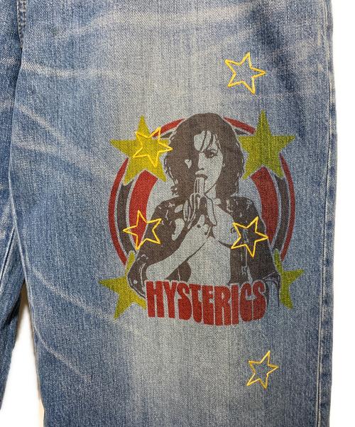 Hysteric Glamour（ヒステリックグラマー）Hysteric Glamour (ヒステリックグラマー) WOMAN BANANA ワイドデニムパンツ インディゴ サイズ:28inchの古着・服飾アイテム