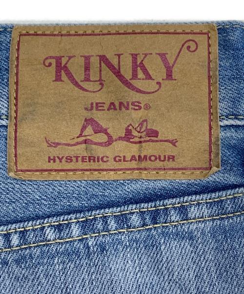 Hysteric Glamour（ヒステリックグラマー）Hysteric Glamour (ヒステリックグラマー) SLASH TYPE LOGO スリムストレートデニムパンツ インディゴ サイズ:32inchの古着・服飾アイテム