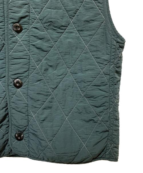 OAMC（オーエーエムシー）OAMC (オーエーエムシー) H BEAUTY&YOUTH (エイチ ビューティー&ユース) キルティングベスト グリーン サイズ:Lの古着・服飾アイテム