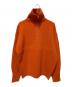 H BEAUTY&YOUTH（エイチ ビューティー&ユース）の古着「フレンチメリノ ハーフジップ畦プルオーバー」｜オレンジ