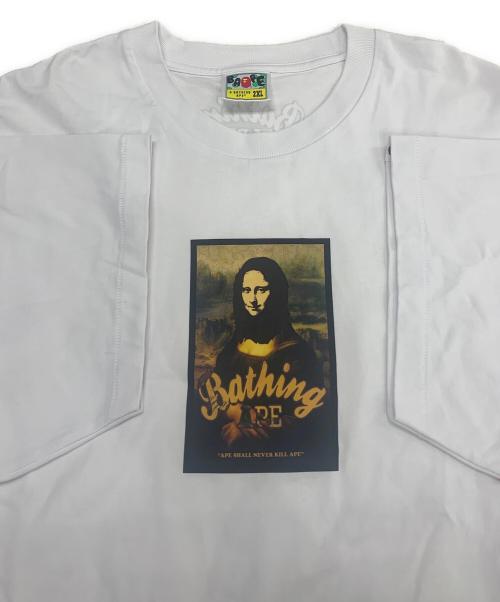 A BATHING APE（ア ベイシング エイプ）A BATHING APE (ア ベイシング エイプ) ART PRINT RELAXED FIT TEE ホワイト サイズ:2XLの古着・服飾アイテム