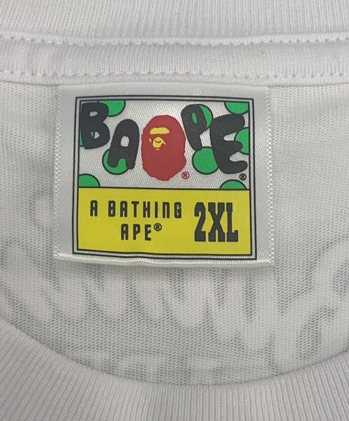 A BATHING APE（ア ベイシング エイプ）A BATHING APE (ア ベイシング エイプ) ART PRINT RELAXED FIT TEE ホワイト サイズ:2XLの古着・服飾アイテム
