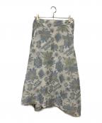 plantationプランテーション）の古着「S エンブロJQ  スカート」｜ホワイト