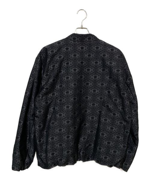 ZUCCA（ズッカ）ZUCCA (ズッカ) エスニックジャガードブルゾン ブラック サイズ:M 未使用品の古着・服飾アイテム