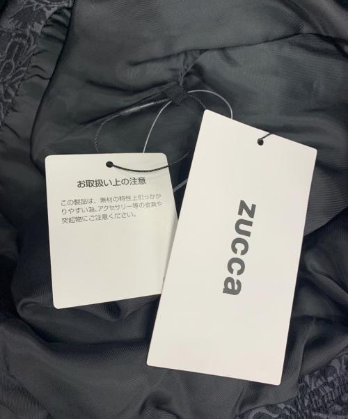 ZUCCA（ズッカ）ZUCCA (ズッカ) エスニックジャガードブルゾン ブラック サイズ:M 未使用品の古着・服飾アイテム