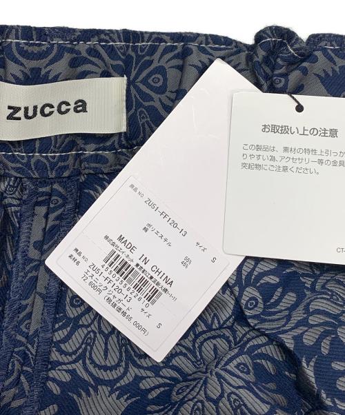 ZUCCA（ズッカ）ZUCCA (ズッカ) エスニックジャガードパンツ ネイビー サイズ:S 未使用品の古着・服飾アイテム