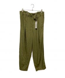 ZUCCA（ズッカ）の古着「レーヨンツイルパンツ」｜カーキ