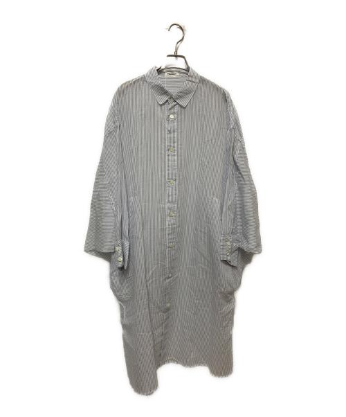 plantation（プランテーション）Plantation (プランテーション) LUXEストライプワンピース ホワイト サイズ:M 未使用品の古着・服飾アイテム