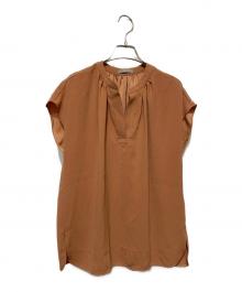 theory luxe（セオリーリュクス）の古着「FLOW LITZY BLOUSE」｜オレンジ