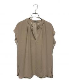 theory luxe（セオリーリュクス）の古着「FLOW LITZY BLOUSE」｜ベージュ