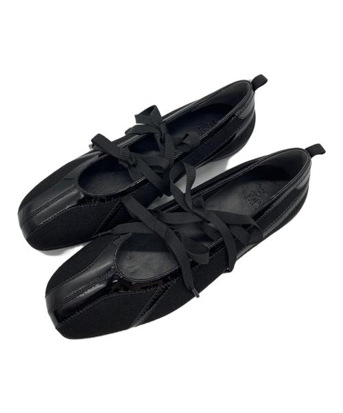 eimy istoire（エイミーイストワール）eimy istoire (エイミーイストワール) フラットソールスニーカー ブラック サイズ:Lの古着・服飾アイテム