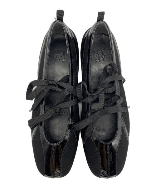 eimy istoire（エイミーイストワール）eimy istoire (エイミーイストワール) フラットソールスニーカー ブラック サイズ:Lの古着・服飾アイテム