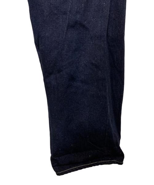 mina perhonen（ミナ ペルホネン）mina perhonen (ミナ ペルホネン)  always リネン混 テーパード デニム  インディゴ サイズ:38の古着・服飾アイテム