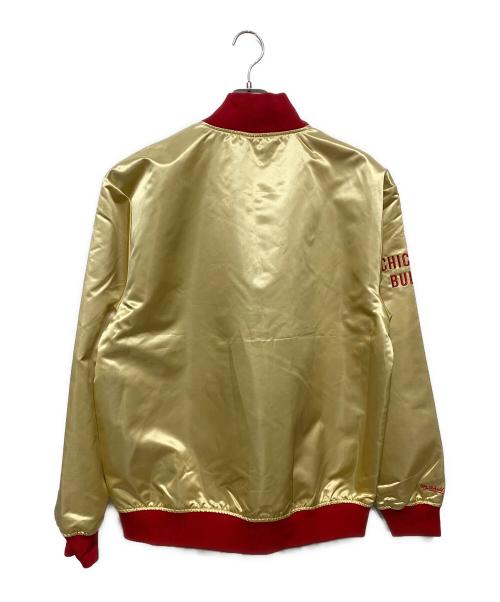 HARDWOOD CLASSICS（ハードウッドクラシック）HARDWOOD CLASSICS (ハードウッドクラシック) CHICAGOBLUUS　スカジャン ゴールド×レッド サイズ:Lの古着・服飾アイテム