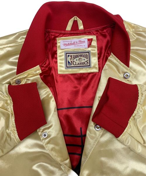 HARDWOOD CLASSICS（ハードウッドクラシック）HARDWOOD CLASSICS (ハードウッドクラシック) CHICAGOBLUUS　スカジャン ゴールド×レッド サイズ:Lの古着・服飾アイテム