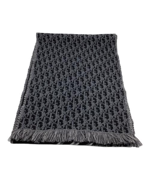 Dior（ディオール）Dior (ディオール) Dior トロッター マフラー ブラックの古着・服飾アイテム