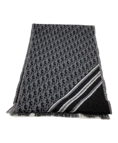 Dior（ディオール）Dior (ディオール) Dior トロッター マフラー ブラックの古着・服飾アイテム