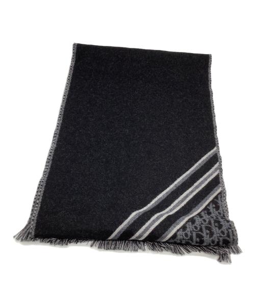 Dior（ディオール）Dior (ディオール) Dior トロッター マフラー ブラックの古着・服飾アイテム