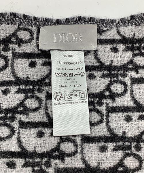 Dior（ディオール）Dior (ディオール) Dior トロッター マフラー ブラックの古着・服飾アイテム