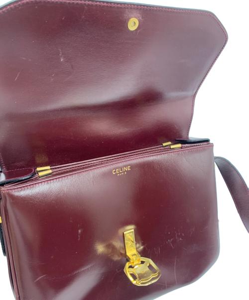 CELINE（セリーヌ）CELINE (セリーヌ) ショルダーバッグ ボルドーの古着・服飾アイテム