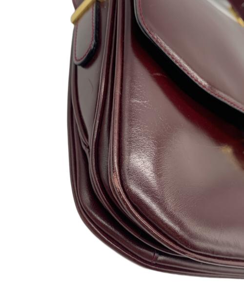 CELINE（セリーヌ）CELINE (セリーヌ) ショルダーバッグ ボルドーの古着・服飾アイテム