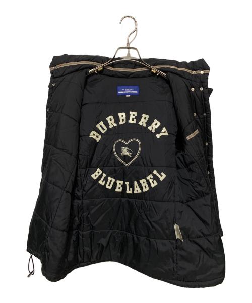 BURBERRY BLUE LABEL（バーバリーロンドンブルーレーベル）BURBERRY BLUE LABEL (バーバリーロンドンブルーレーベル) 中綿ジャケット ブラック サイズ:38の古着・服飾アイテム