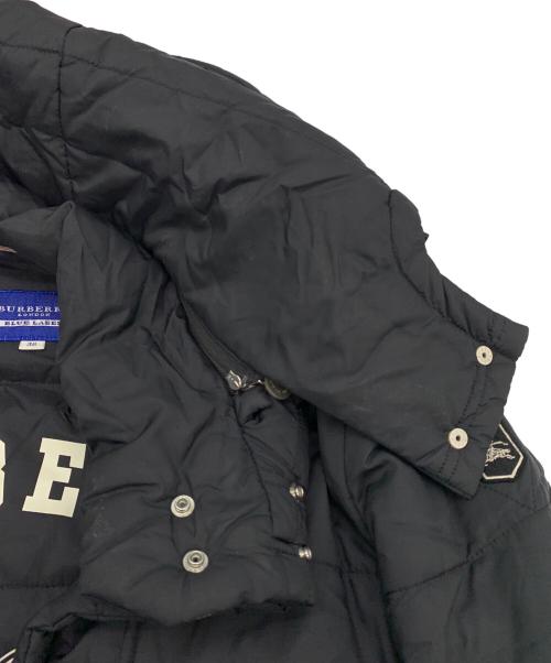 BURBERRY BLUE LABEL（バーバリーロンドンブルーレーベル）BURBERRY BLUE LABEL (バーバリーロンドンブルーレーベル) 中綿ジャケット ブラック サイズ:38の古着・服飾アイテム