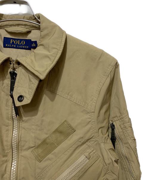 POLO RALPH LAUREN（ポロ・ラルフローレン）POLO RALPH LAUREN (ポロ・ラルフローレン) フライトジャケット ベージュ サイズ:XSの古着・服飾アイテム