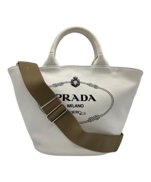 PRADA（プラダ）PRADA (プラダ) カナパ ホワイトの古着・服飾アイテム