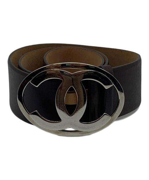 CHANEL（シャネル）CHANEL (シャネル) ココマークロゴバックルベルト ブラウンの古着・服飾アイテム