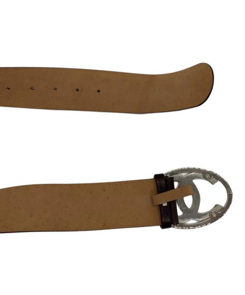 CHANEL（シャネル）CHANEL (シャネル) ココマークロゴバックルベルト ブラウンの古着・服飾アイテム