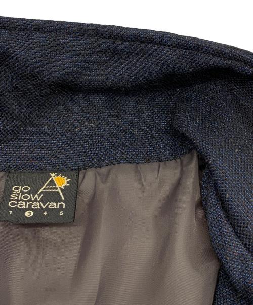 go slow caravan（ゴースローキャラバン）go slow caravan (ゴースローキャラバン) ゴブラン月面柄コーチJK ネイビー サイズ:3の古着・服飾アイテム