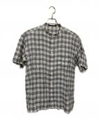 ISSEY MIYAKEイッセイミヤケ）の古着「半袖シャツ」｜ホワイト×ブルー