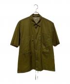 C.P COMPANYシーピーカンパニー）の古着「Light Microweave Shirt」｜オリーブ