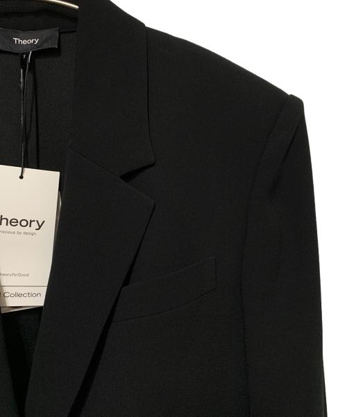 theory（セオリー）theory (セオリー) SATIN CREPE OS ST BLAZER ブラック サイズ:02 未使用品の古着・服飾アイテム