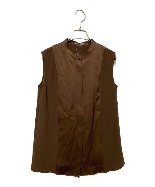 theory luxe（セオリーリュクス）theory luxe (セオリーリュクス) CHESTER SKIA Blouse ブラウン サイズ:38 未使用品の古着・服飾アイテム