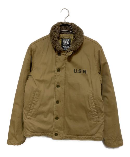 AVIREX（アヴィレックス）AVIREX (アヴィレックス) デッキジャケット ブラウン サイズ:Mの古着・服飾アイテム
