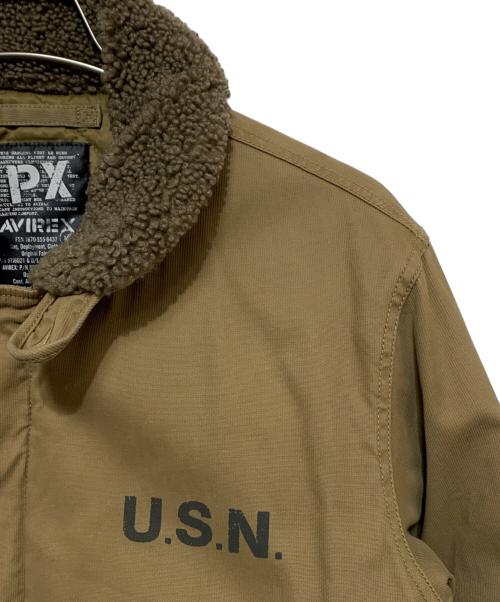 AVIREX（アヴィレックス）AVIREX (アヴィレックス) デッキジャケット ブラウン サイズ:Mの古着・服飾アイテム