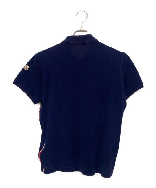 MONCLER（モンクレール）MONCLER (モンクレール) サイドラインポロシャツ ネイビー サイズ:Mの古着・服飾アイテム