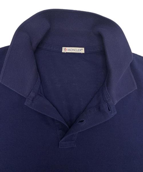 MONCLER（モンクレール）MONCLER (モンクレール) サイドラインポロシャツ ネイビー サイズ:Mの古着・服飾アイテム