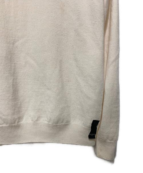 FENDI（フェンディ）FENDI (フェンディ) FFロゴジャガードネックニット アイボリー サイズ:48の古着・服飾アイテム