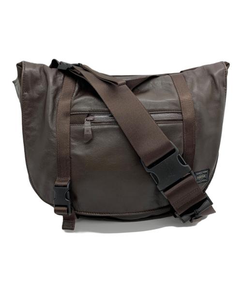 PORTER（ポーター）PORTER (ポーター) ZOOM メッセンジャーバッグ ブラウンの古着・服飾アイテム