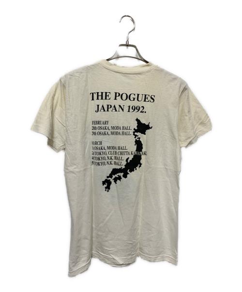 THE POGUES（ザ・ポーグス）THE POGUES (ザ・ポーグス) Vintage Band Tシャツ アイボリー×ブルー サイズ:Lの古着・服飾アイテム