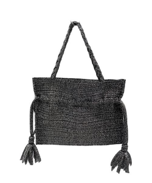 PLEATS PLEASE（プリーツプリーズ）PLEATS PLEASE (プリーツプリーズ) バッグ ブラック×シルバーの古着・服飾アイテム