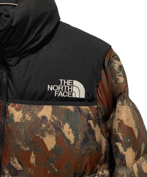 THE NORTH FACE（ザ ノース フェイス）THE NORTH FACE (ザ ノース フェイス) Novelty Nuptse Jacket ブラウン×ブラック サイズ:Lの古着・服飾アイテム